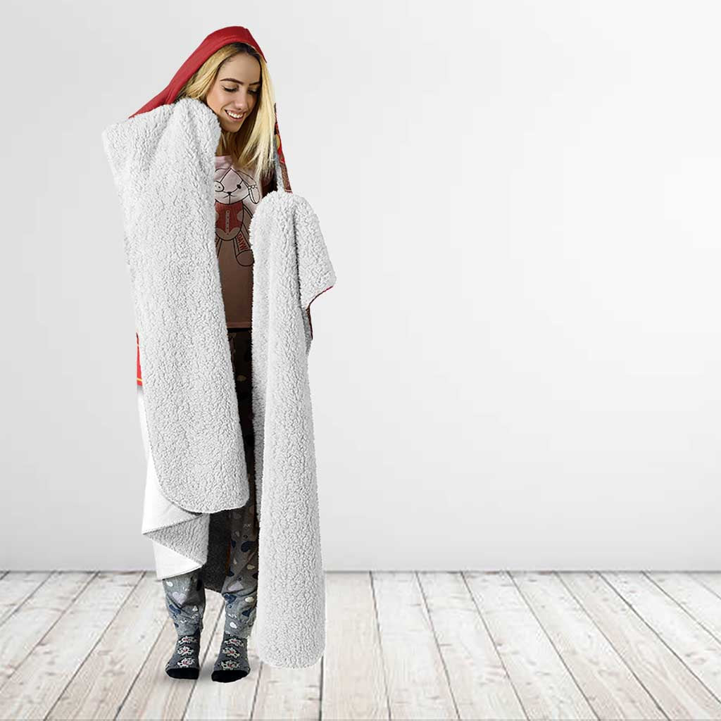 Personalized New Zealand Sheep Christmas Hooded Blanket Hipi Meri Kirihimete Silver Fern Xmas Tree - Polynesian Pride