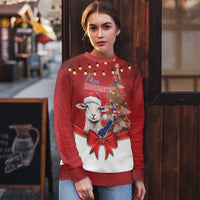 Personalized New Zealand Sheep Christmas Ugly Christmas Sweater Hipi Meri Kirihimete Silver Fern Xmas Tree LT14 - Polynesian Pride