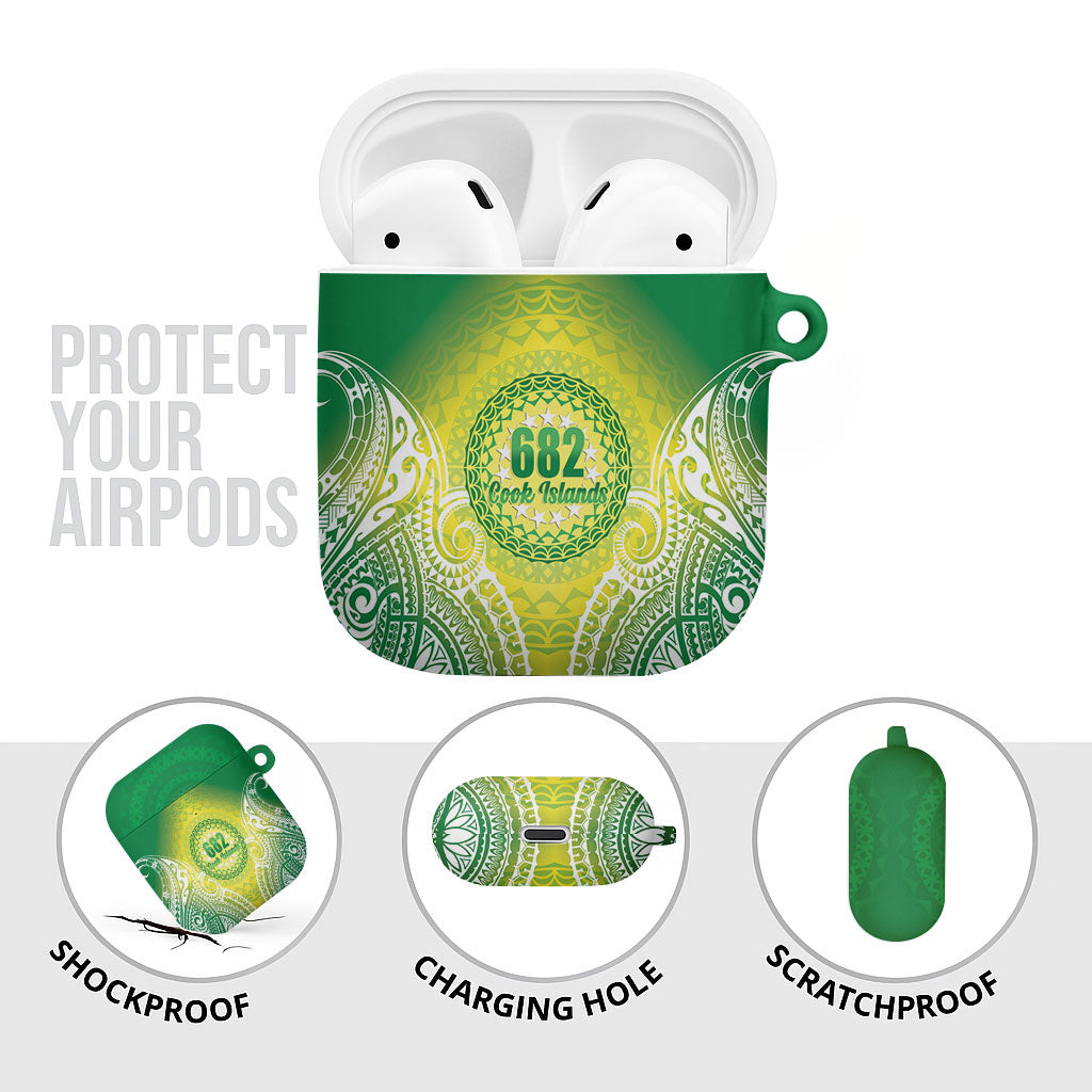 Cook Islands 682 AirPods Case Kuki 'Airani Area Code Proud LT14 - Polynesian Pride
