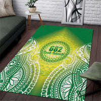 Cook Islands 682 Area Rug Kuki 'Airani Area Code Proud LT14 Green - Polynesian Pride
