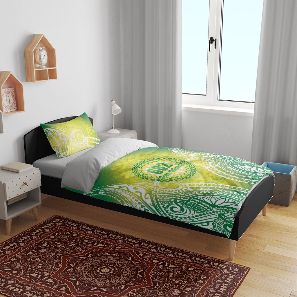 Cook Islands 682 Bedding Set Kuki 'Airani Area Code Proud LT14 - Polynesian Pride