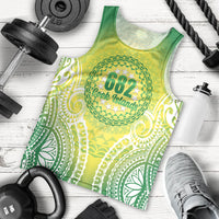 Cook Islands 682 Men Tank Top Kuki 'Airani Area Code Proud LT14 - Polynesian Pride