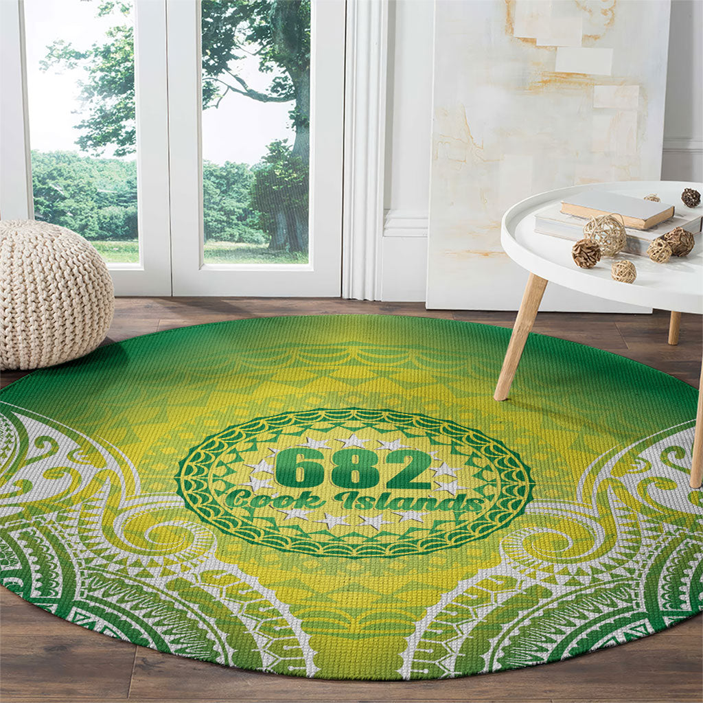 Cook Islands 682 Round Carpet Kuki 'Airani Area Code Proud LT14 - Polynesian Pride