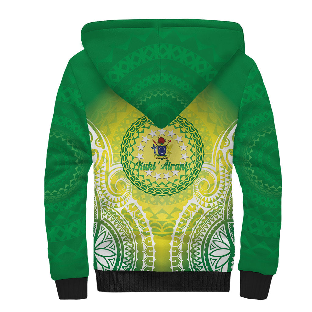 Cook Islands 682 Sherpa Hoodie Kuki 'Airani Area Code Proud LT14 - Polynesian Pride
