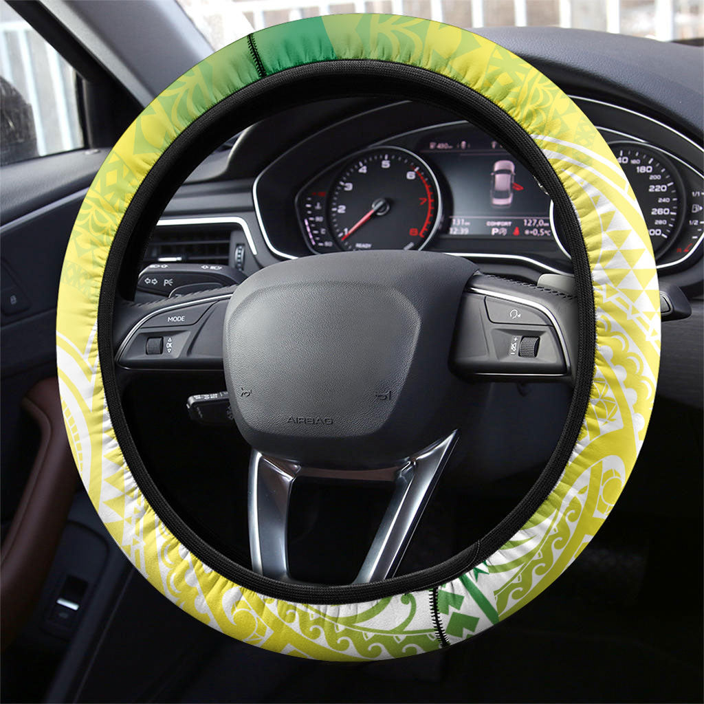 Cook Islands 682 Steering Wheel Cover Kuki 'Airani Area Code Proud LT14 - Polynesian Pride