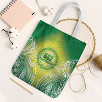 Cook Islands 682 Tote Bag Kuki 'Airani Area Code Proud LT14 White Strap One Size Green - Polynesian Pride