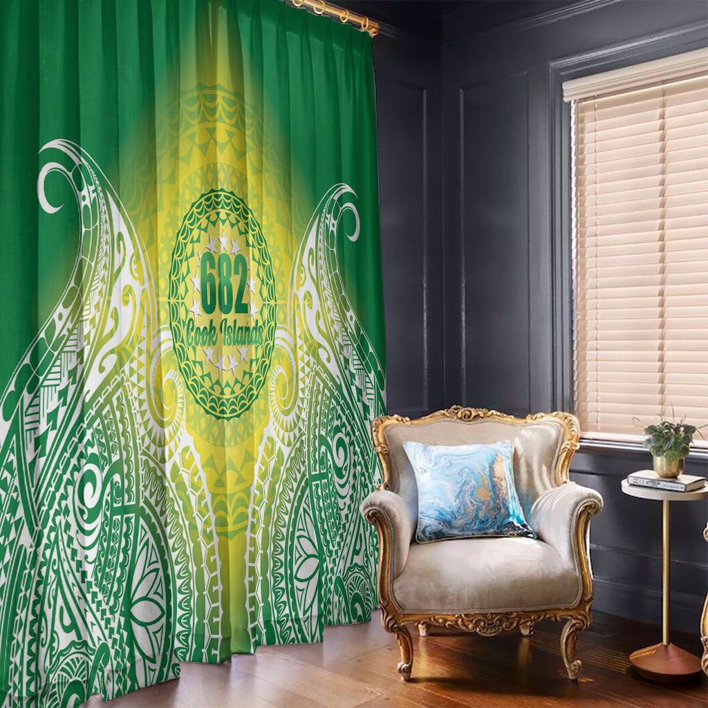Cook Islands 682 Window Curtain Kuki 'Airani Area Code Proud LT14 - Polynesian Pride