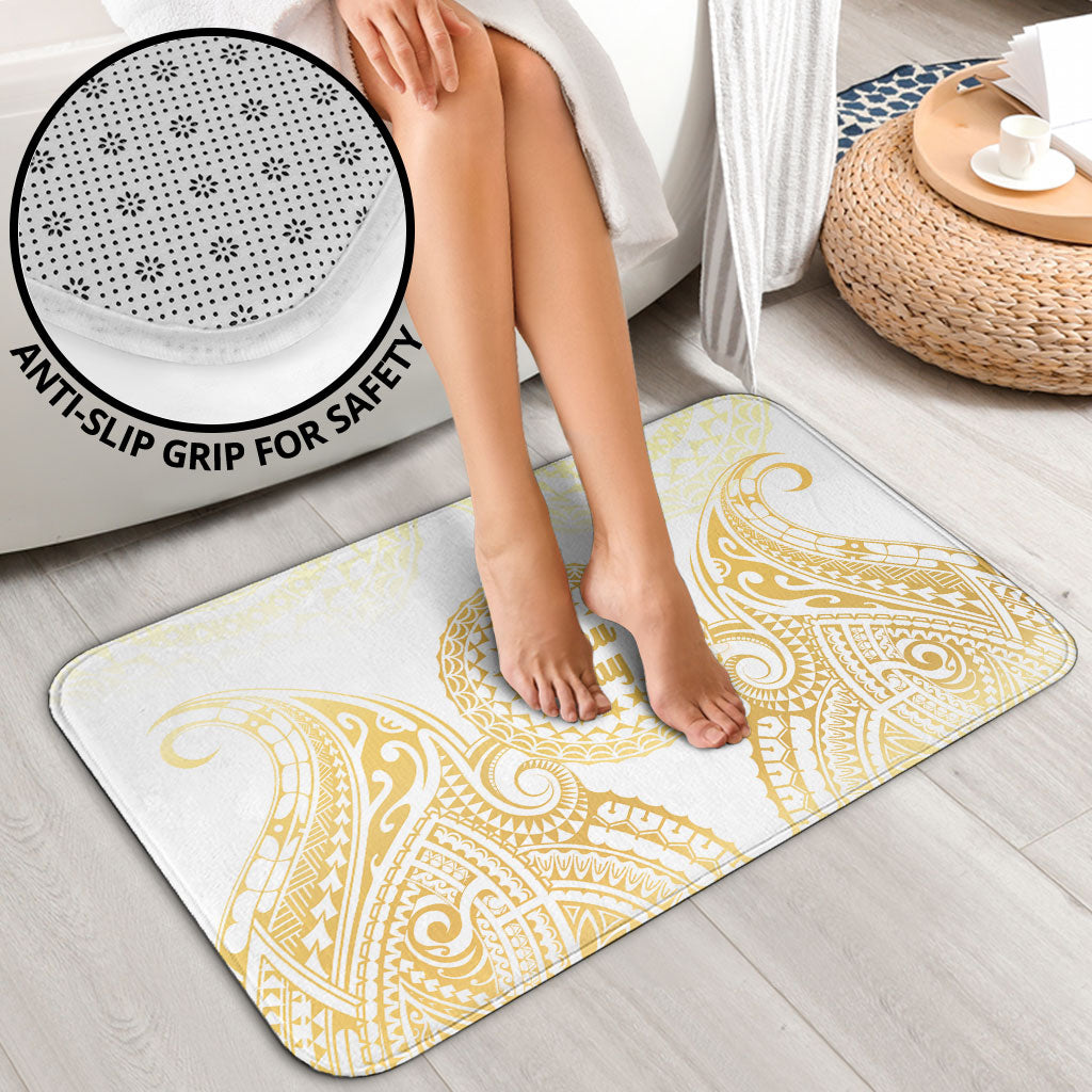 Cook Islands Gospel Day Bathroom Set Happy Nuku Day Tiare Maori Gold LT14 - Polynesian Pride
