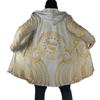 Cook Islands Gospel Day Cloak Happy Nuku Day Tiare Maori Gold LT14 - Polynesian Pride