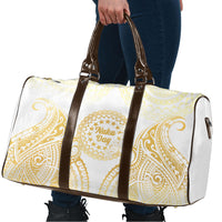Cook Islands Gospel Day Travel Bag Happy Nuku Day Tiare Maori Gold LT14 - Polynesian Pride