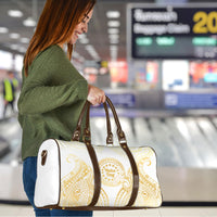 Cook Islands Gospel Day Travel Bag Happy Nuku Day Tiare Maori Gold LT14 - Polynesian Pride