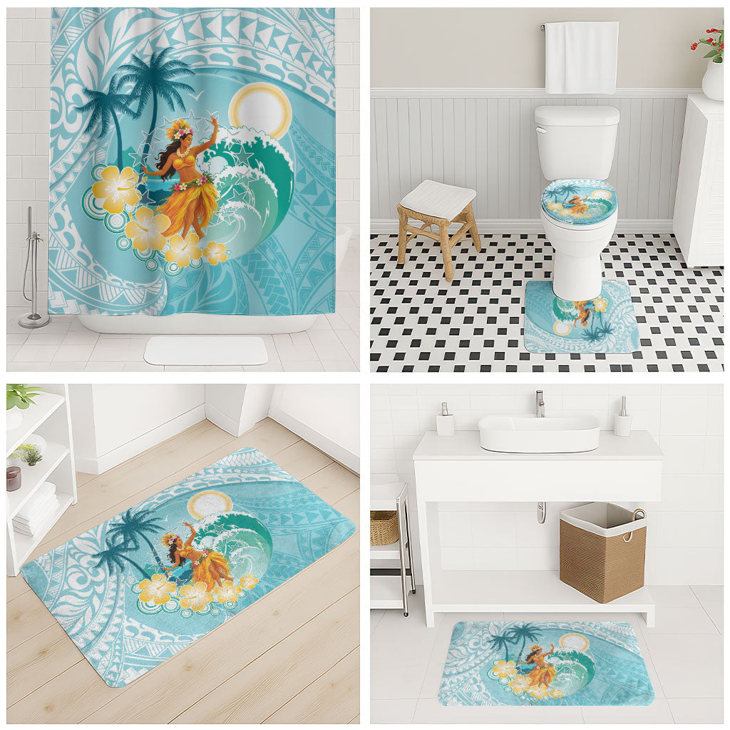 Ura Cook Islands Bathroom Set Kuki 'Airani Traditional Dance Tropical Vibes LT14 - Polynesian Pride