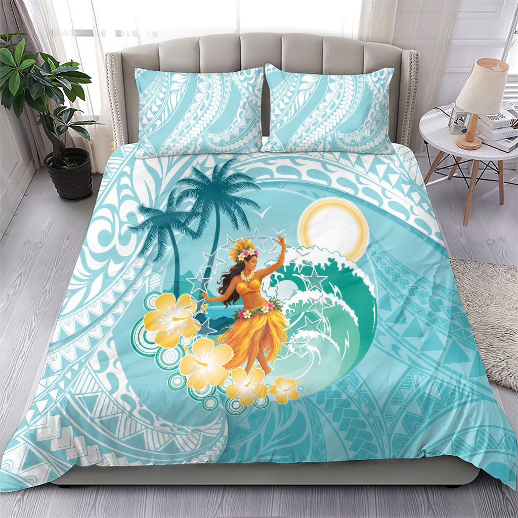 Ura Cook Islands Bedding Set Kuki 'Airani Traditional Dance Tropical Vibes LT14 - Polynesian Pride
