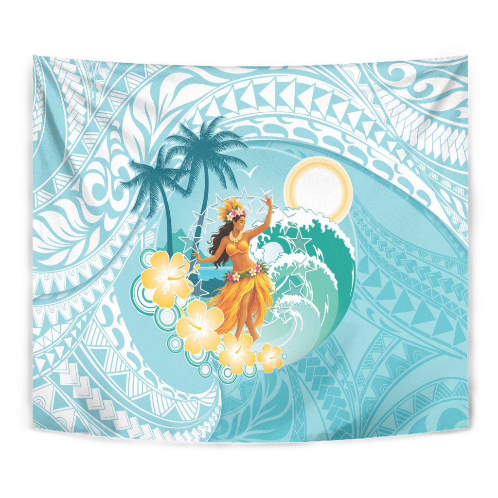 Ura Cook Islands Tapestry Kuki 'Airani Traditional Dance Tropical Vibes LT14 - Polynesian Pride
