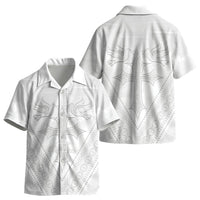 Peniamina Gospel Day Niue Kid Hawaiian Shirt Cross Dove Hiapo Pattern White LT14 - Polynesian Pride