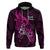 Polynesia Breast Cancer Awareness Hoodie Think Pink Polynesian Ribbon Black Version LT14 Pink - Polynesian Pride