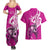 polynesia-breast-cancer-awareness-couples-matching-summer-maxi-dress-and-hawaiian-shirt-think-pink-polynesian-ribbon-white-version