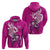 Polynesia Breast Cancer Awareness Hoodie Think Pink Polynesian Ribbon White Version LT14 - Polynesian Pride