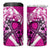 Polynesia Breast Cancer Awareness 4 in 1 Can Cooler Tumbler Think Pink Polynesian Ribbon White Version