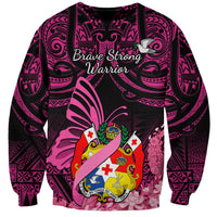 presonalised-tonga-breast-cancer-awareness-sweatshirt-pink-ribbon-brave-strong-warrior-tongan-ngatu-pattern