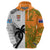 Fiji And Australia Rugby Hoodie 2023 World Cup Aboriginal Mix Tapa Pattern LT14 - Polynesian Pride