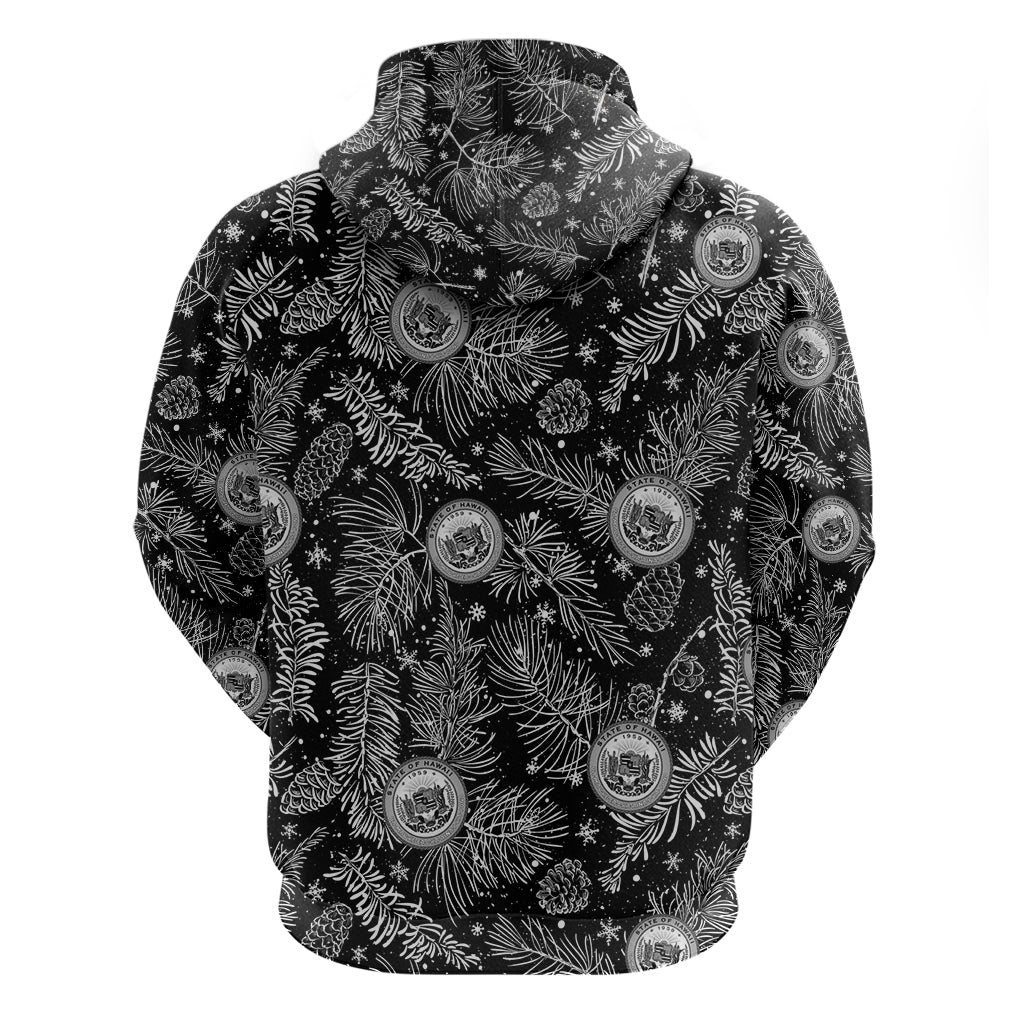 Hawaii Christmas Hoodie Tropical Style With Coat Of Arms LT14 - Polynesian Pride