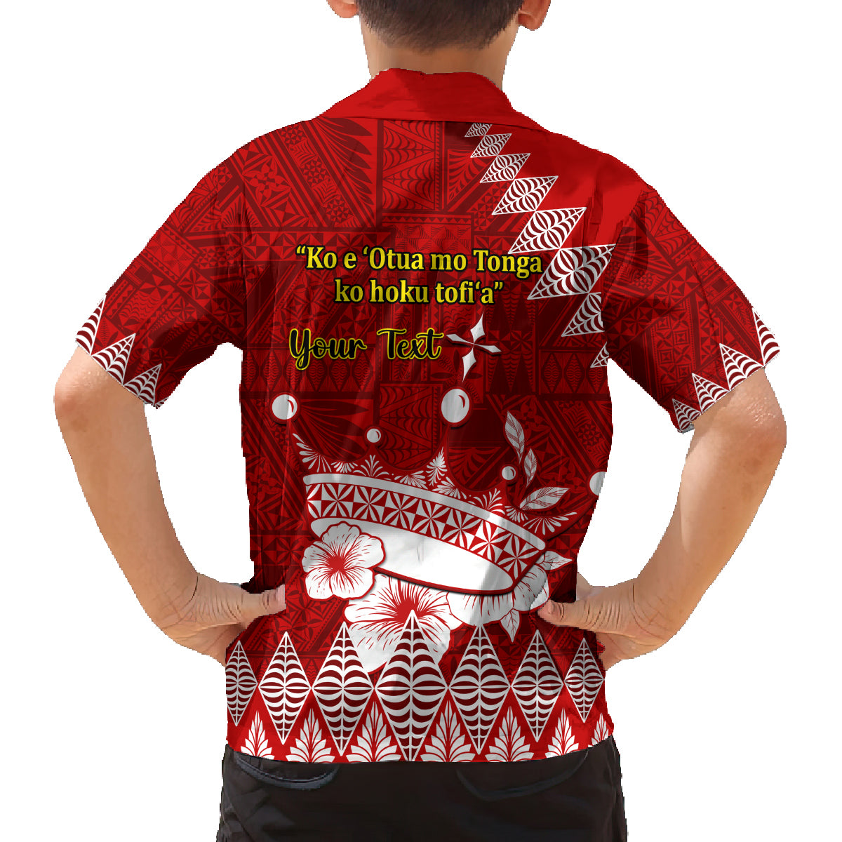 Personalised Tonga King Tupou I Day Family Matching Puletasi Dress and Hawaiian Shirt Tongan Ngatu Pattern With Crown LT14 - Polynesian Pride