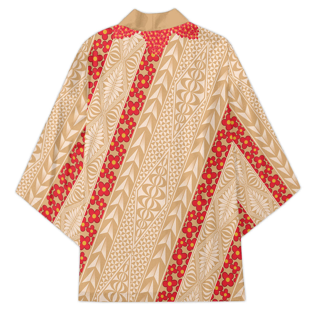 Malo e Lelei Tonga Kimono Heilala Lei Tongan Ngatu Pattern LT14 - Polynesian Pride