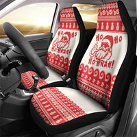 Red Mele Kalikimaka Hawaii Car Seat Cover Funny Ho Ho Ho Santa Shaka - Polynesian Pride