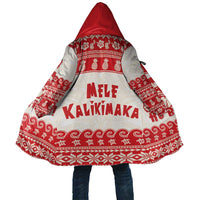 Red Mele Kalikimaka Hawaii Cloak Funny Ho Ho Ho Santa Shaka - Polynesian Pride