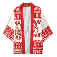 Red Mele Kalikimaka Hawaii Kimono Funny Ho Ho Ho Santa Shaka - Polynesian Pride