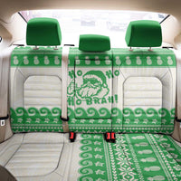 Green Mele Kalikimaka Hawaii Back Car Seat Cover Funny Ho Ho Ho Santa Shaka - Polynesian Pride