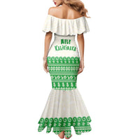 Green Mele Kalikimaka Hawaii Mermaid Dress Funny Ho Ho Ho Santa Shaka - Polynesian Pride