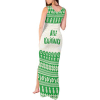 Green Mele Kalikimaka Hawaii Tank Maxi Dress Funny Ho Ho Ho Santa Shaka LT14 - Polynesian Pride