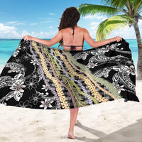 Black Palaka Hawaii Leis Sarong Hawaiian-plaid Elegant Tropical Vibes - Polynesian Pride