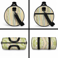 Green Palaka Hawaii Leis Duffle Bag Hawaiian-plaid Elegant Tropical Vibes