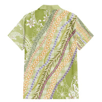 Green Palaka Hawaii Leis Family Matching Mermaid Dress and Hawaiian Shirt Hawaiian-plaid Elegant Tropical Vibes - Polynesian Pride