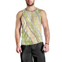 Green Palaka Hawaii Leis Men Tank Top Hawaiian-plaid Elegant Tropical Vibes - Polynesian Pride