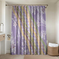 Purple Palaka Hawaii Leis Bathroom Set Hawaiian-plaid Elegant Tropical Vibes - Polynesian Pride