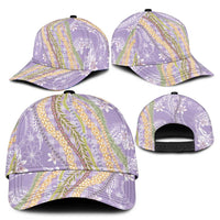 Purple Palaka Hawaii Leis Classic Cap Hawaiian-plaid Elegant Tropical Vibes - Polynesian Pride