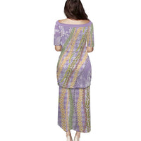 Purple Palaka Hawaii Leis Puletasi Hawaiian-plaid Elegant Tropical Vibes - Polynesian Pride