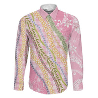 Pink Palaka Hawaii Leis Family Matching Summer Maxi Dress and Hawaiian Shirt Hawaiian-plaid Elegant Tropical Vibes - Polynesian Pride
