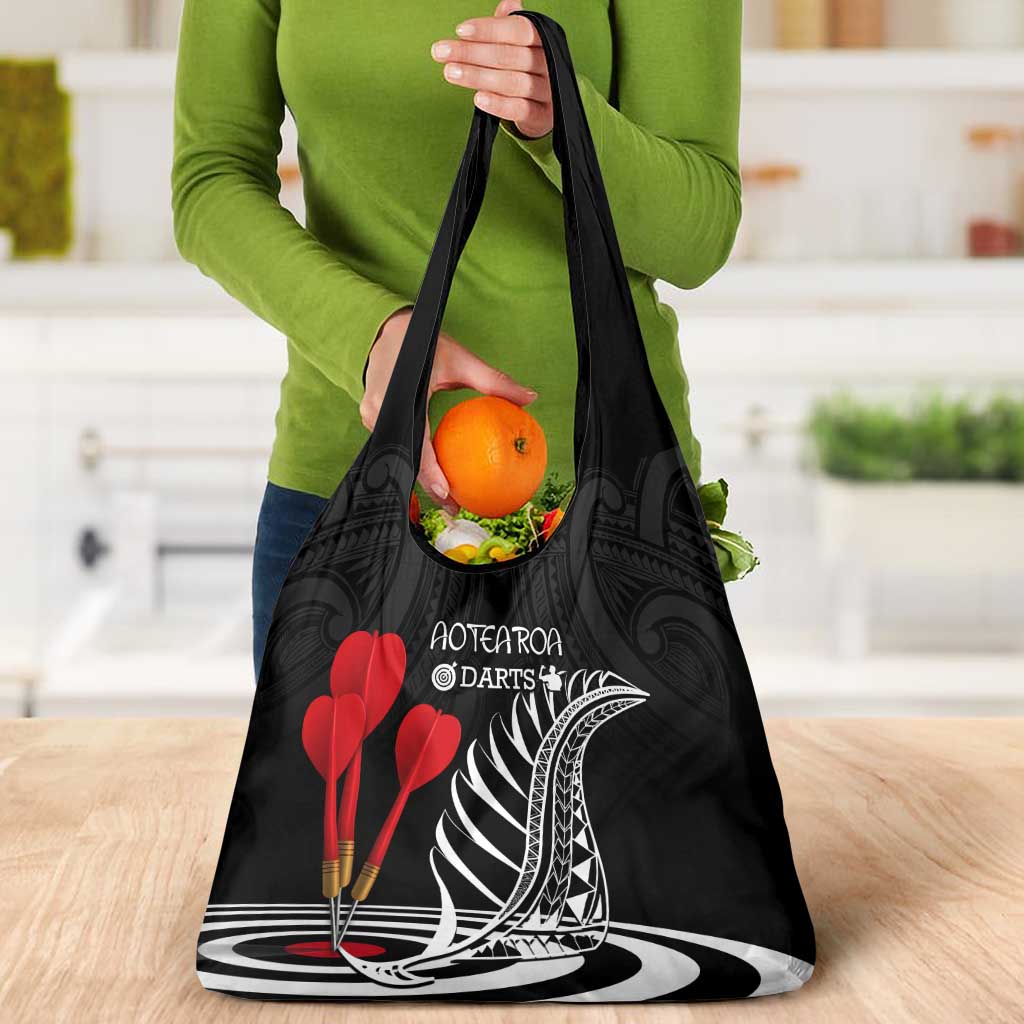 New Zealand Darts Grocery Bag Aotearoa Maori Fern Bring It On