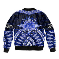 Tonga Tupou College And Queen Salote College Bomber Jacket Tongan Ngatu Pattern LT14 - Polynesian Pride