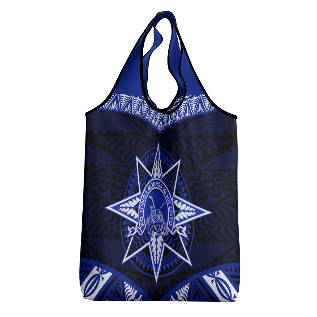 Tonga Tupou College And Queen Salote College Grocery Bag Tongan Ngatu Pattern