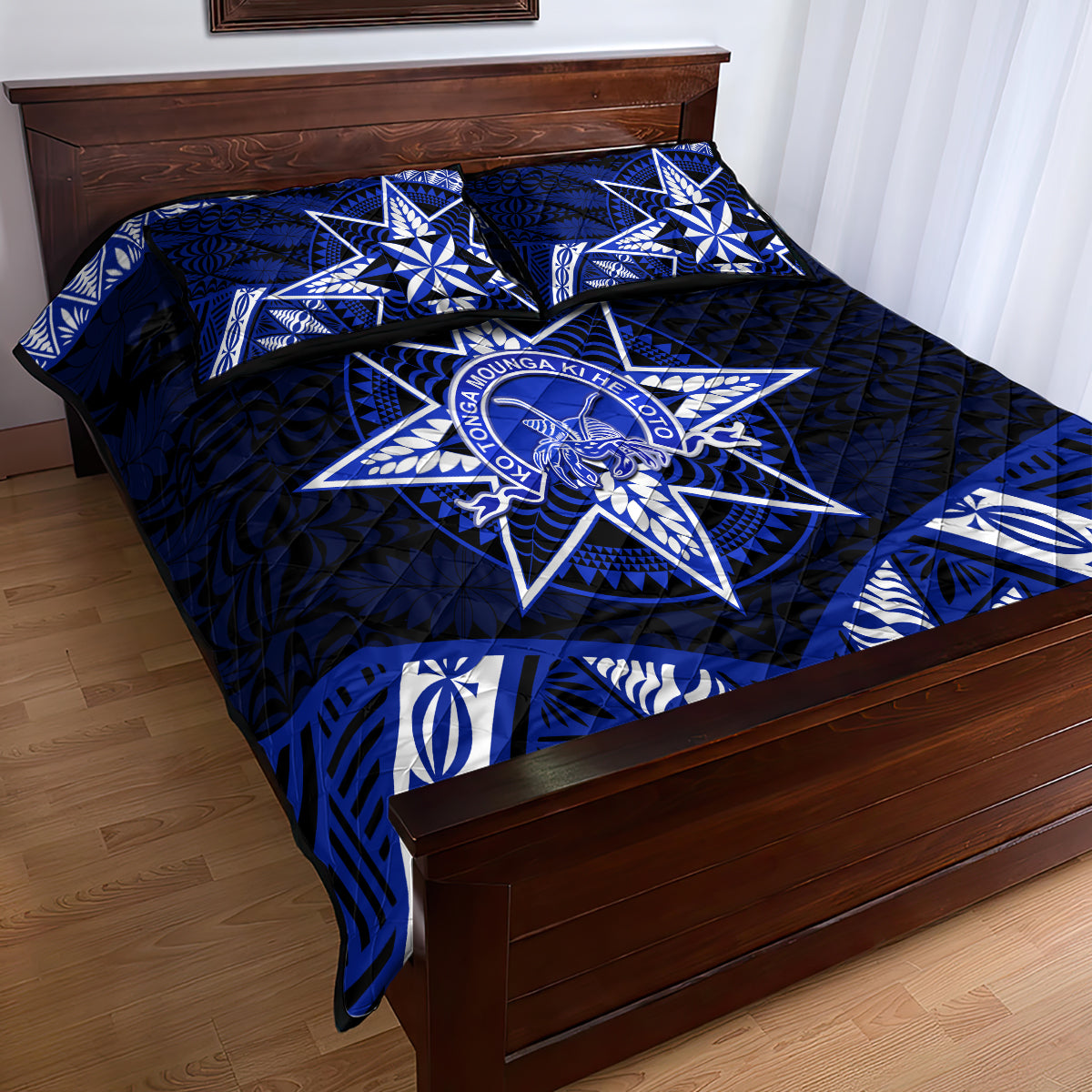 Tonga Tupou College And Queen Salote College Quilt Bed Set Tongan Ngatu Pattern LT14 - Polynesian Pride