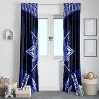 Tonga Tupou College And Queen Salote College Window Curtain Tongan Ngatu Pattern LT14 - Polynesian Pride