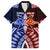 Personalised Tupou College And Kolisi Tonga Atele Hawaiian Shirt Tongan Ngatu Pattern LT14 Blue - Polynesian Pride