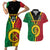 Personalised Hapi Independens Dei Vanuatu Couples Matching Short Sleeve Bodycon Dress and Hawaiian Shirt