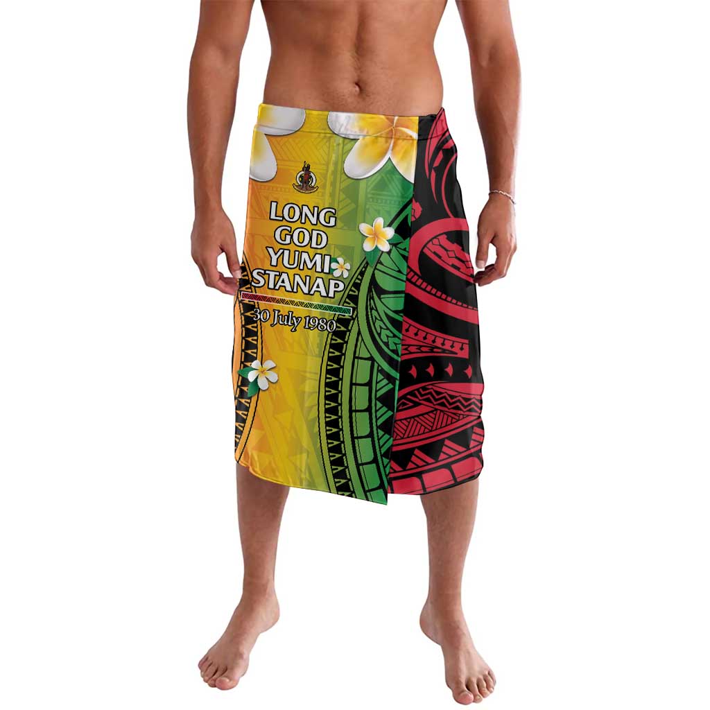 Vanuatu Independence Day Lavalava Long God Yumi Stanap Happy 45th Anniversary LT14